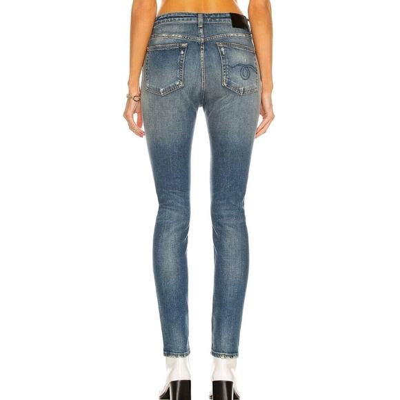 R13 Jeans Alison Skinny In Crosby Stretch Sz 25 Sioux Crispy R13W0005-890 - - Picture 2 of 14